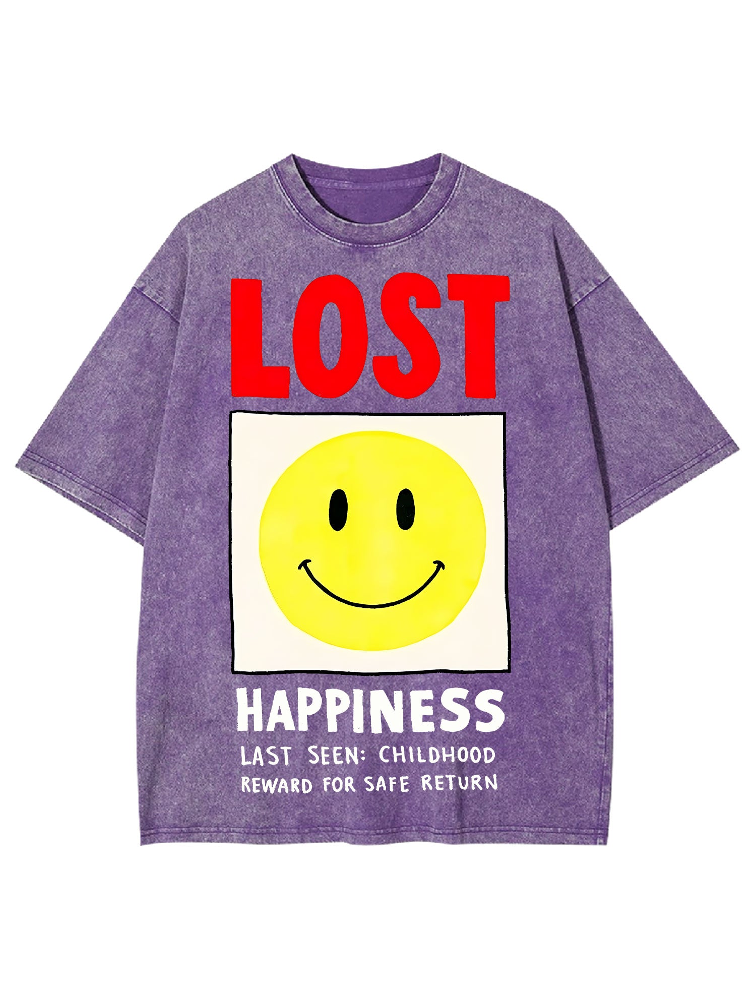 LOST HAPPINESS WASHED TSHIRT