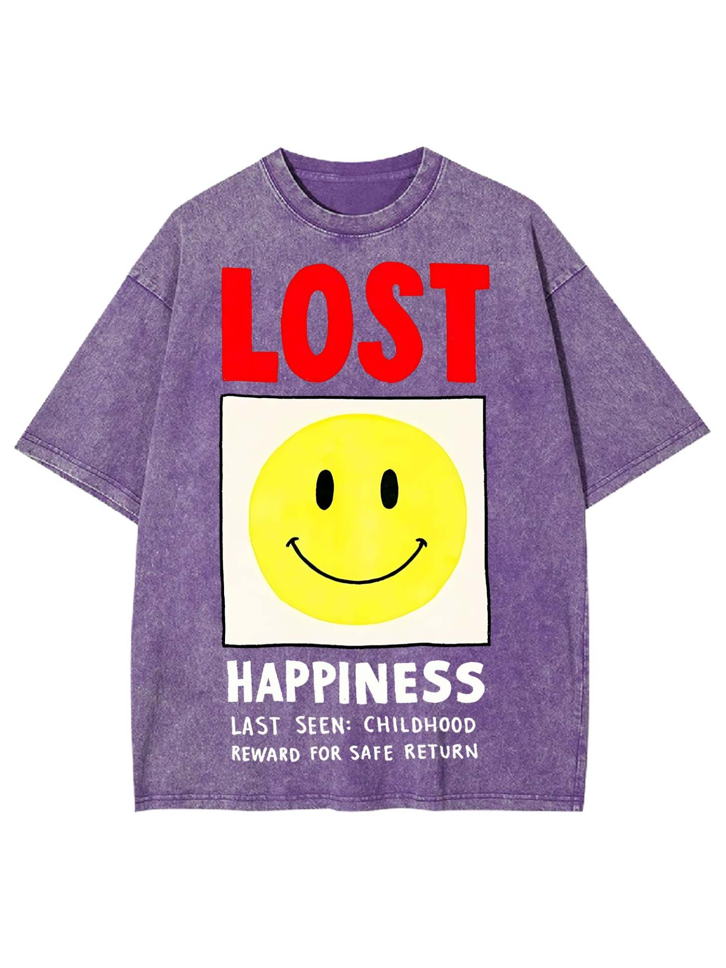 LOST HAPPINESS WASHED TSHIRT