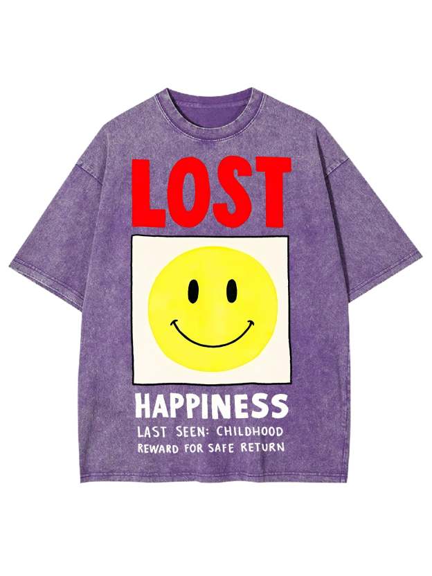 LOST HAPPINESS WASHED TSHIRT