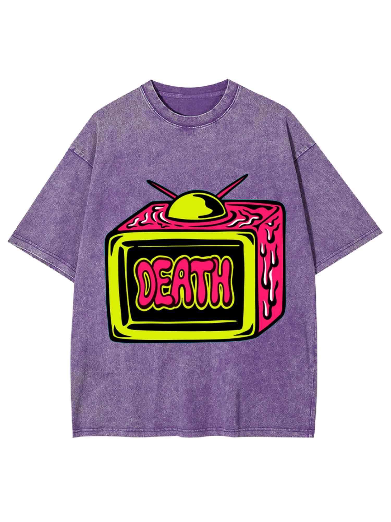 TV OF DEATH WASHED TSHIRT-ClassyOutlaw Sale
