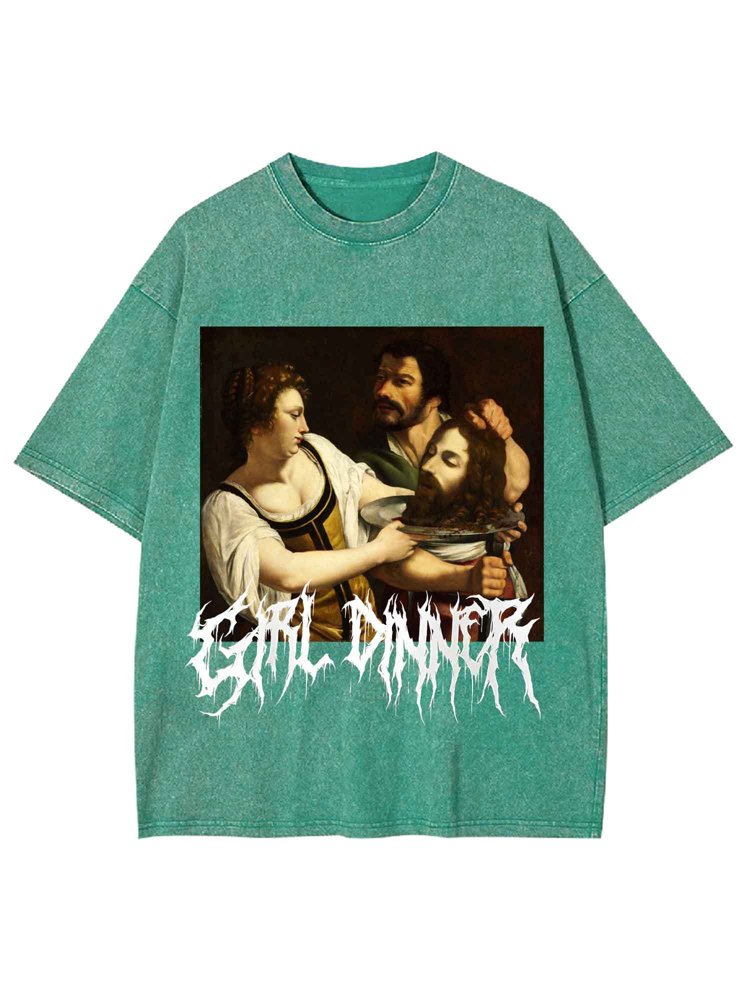 Eat Dinner Washed Tshirt