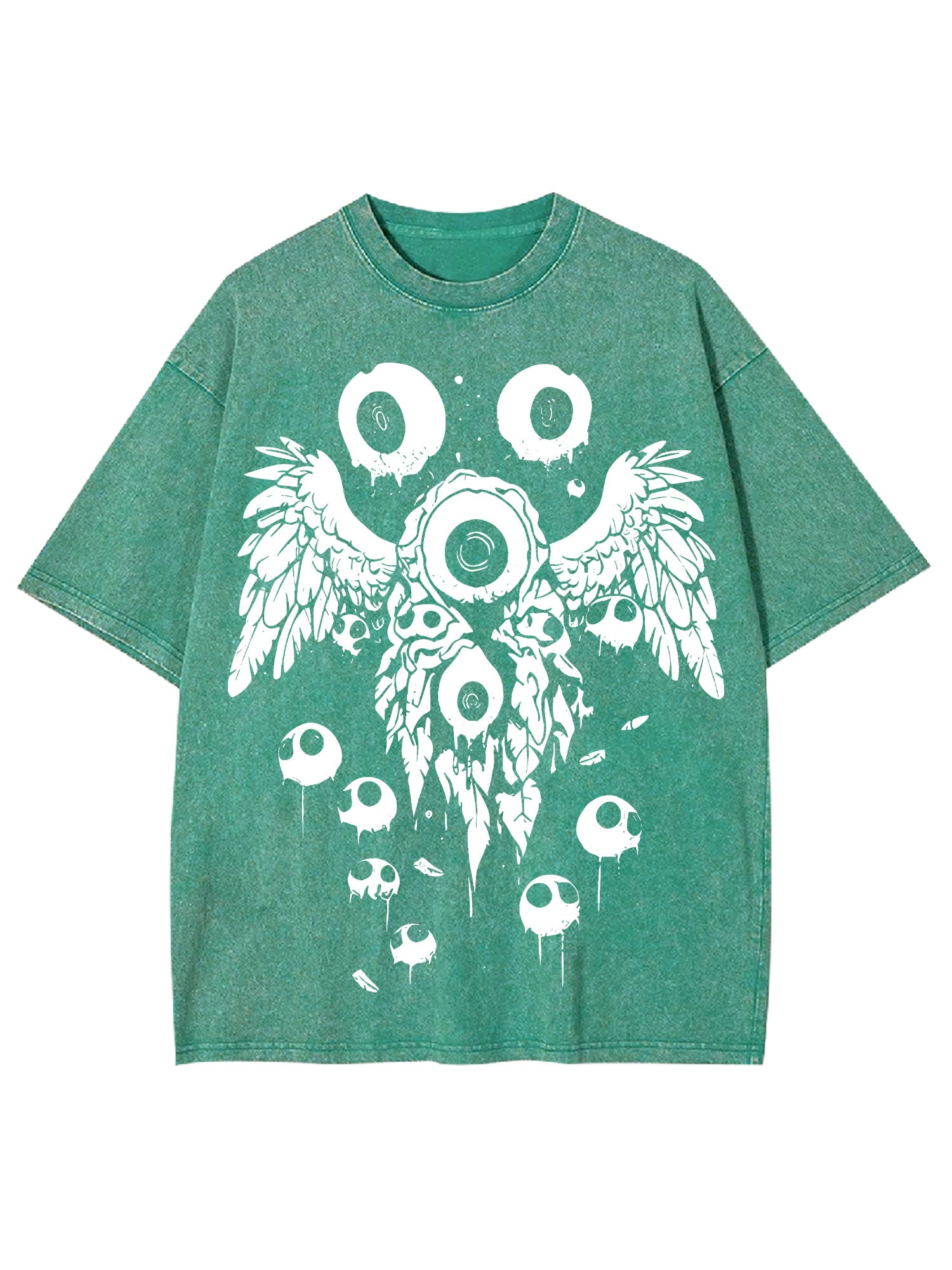 Weirdcore Eyeball Washed Tshirt