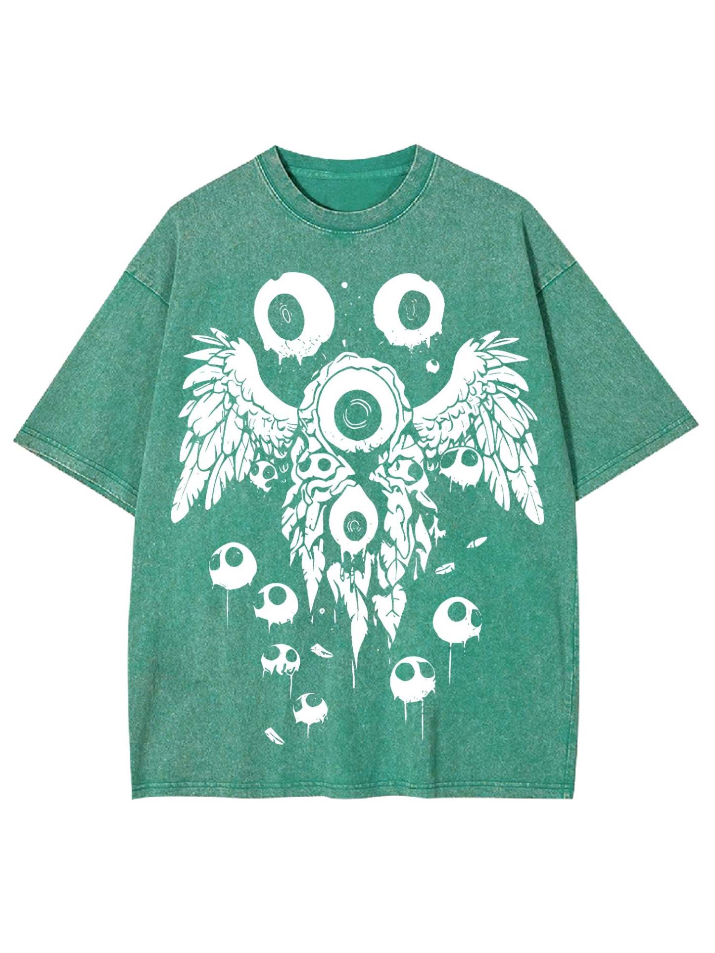 Weirdcore Eyeball Washed Tshirt