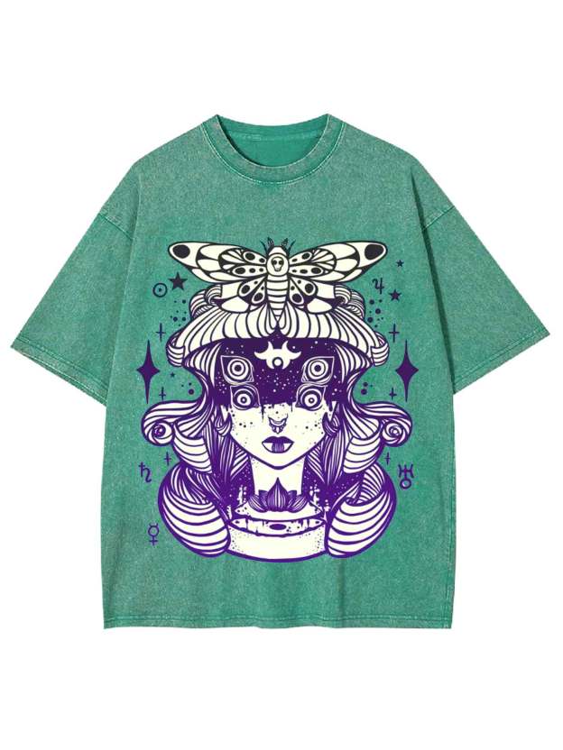 Mystical Moth Washed Tshirt