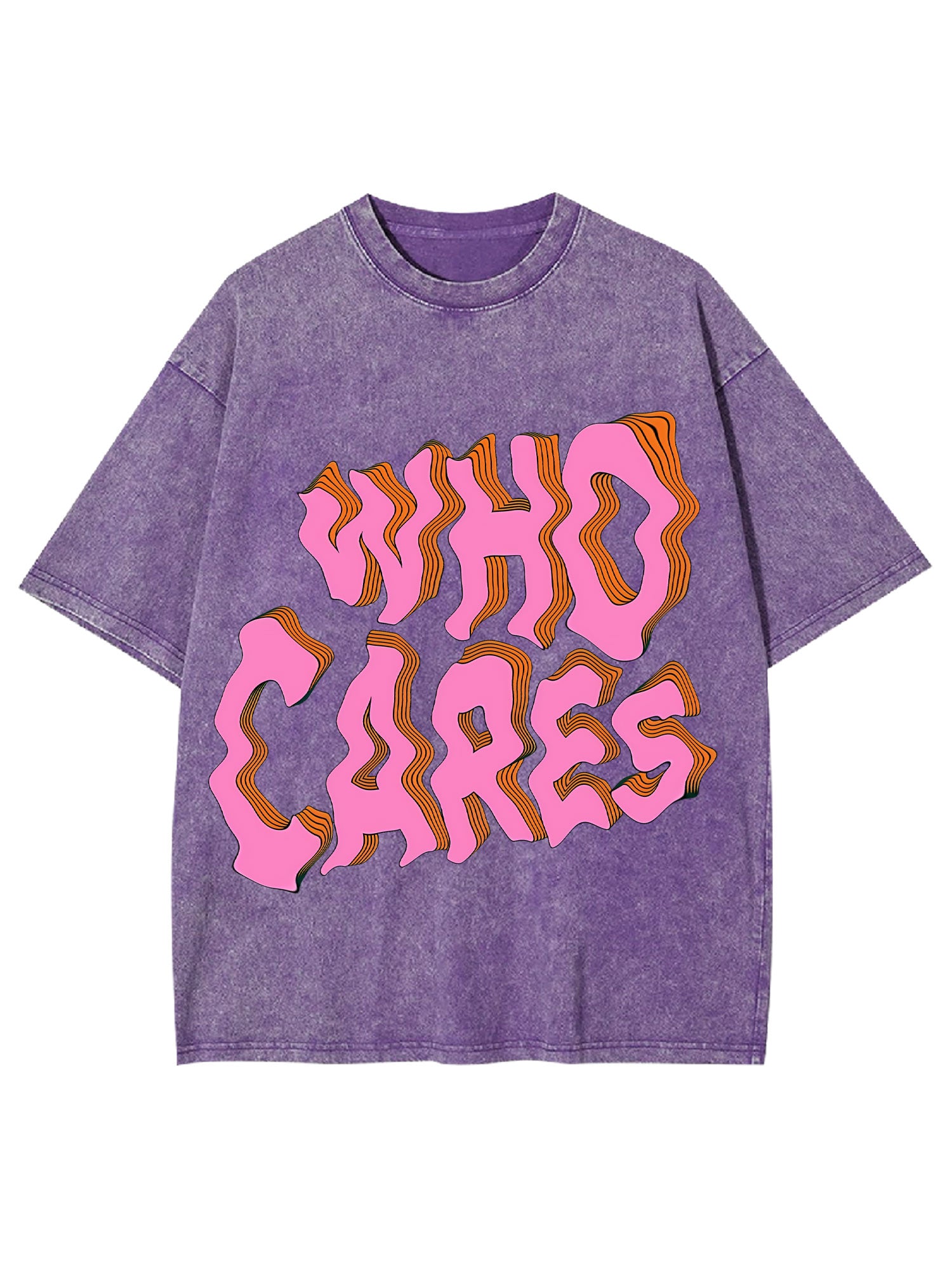 WHO CARES WASHED TSHIRT