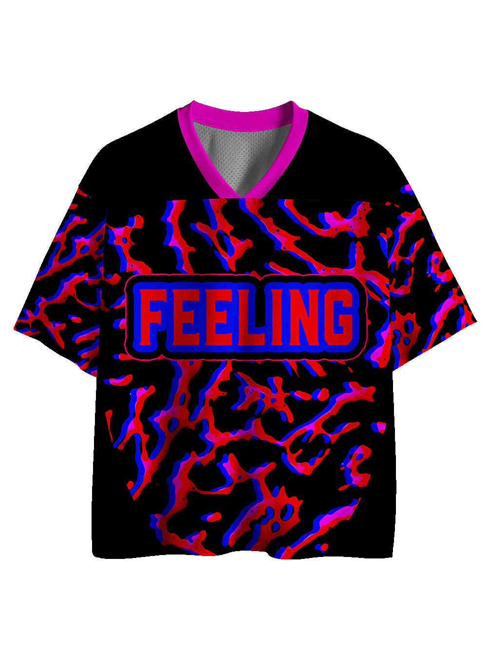 Psychedelic Pattern Vortex Mesh Jersey