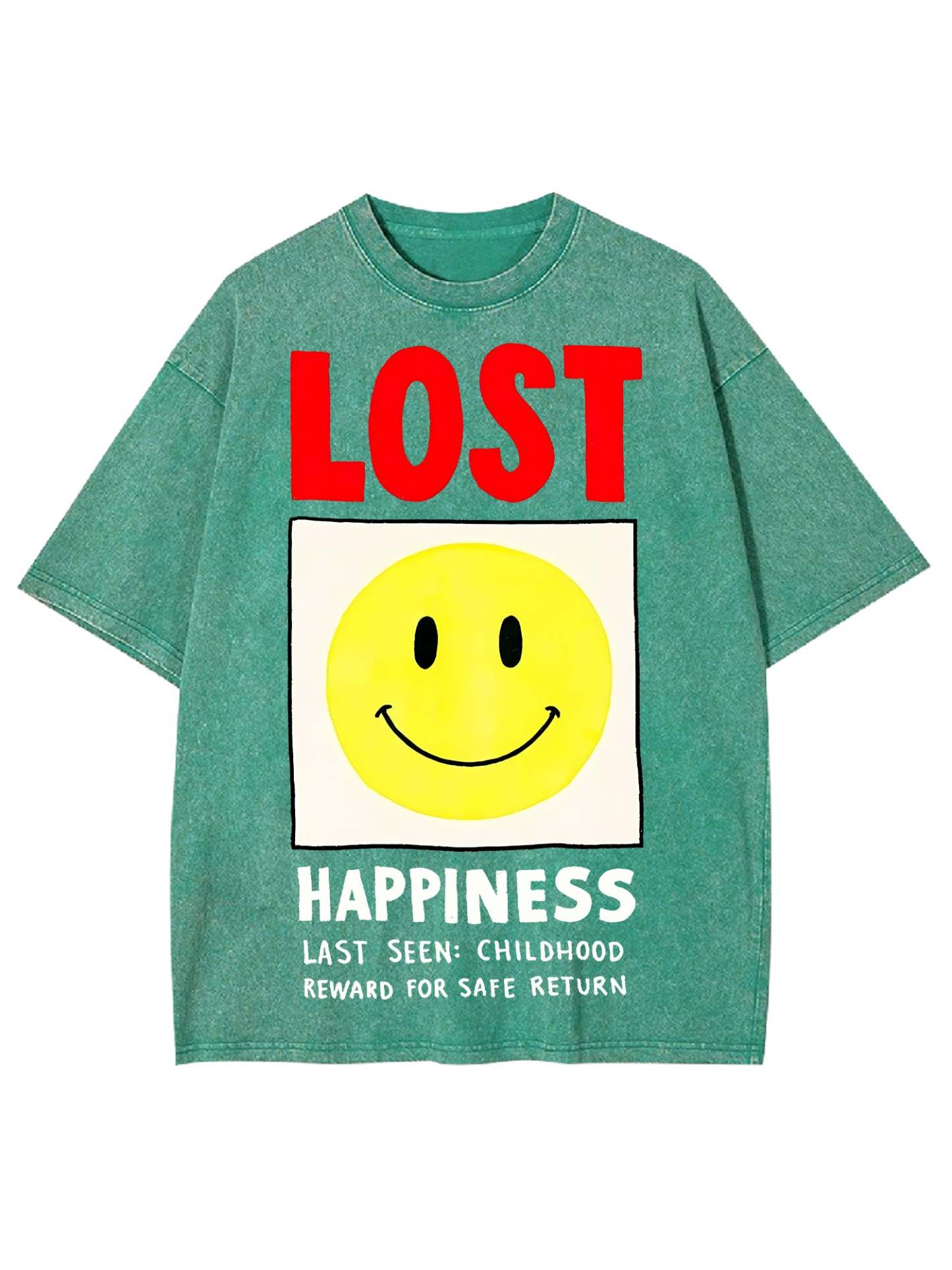 LOST HAPPINESS WASHED TSHIRT