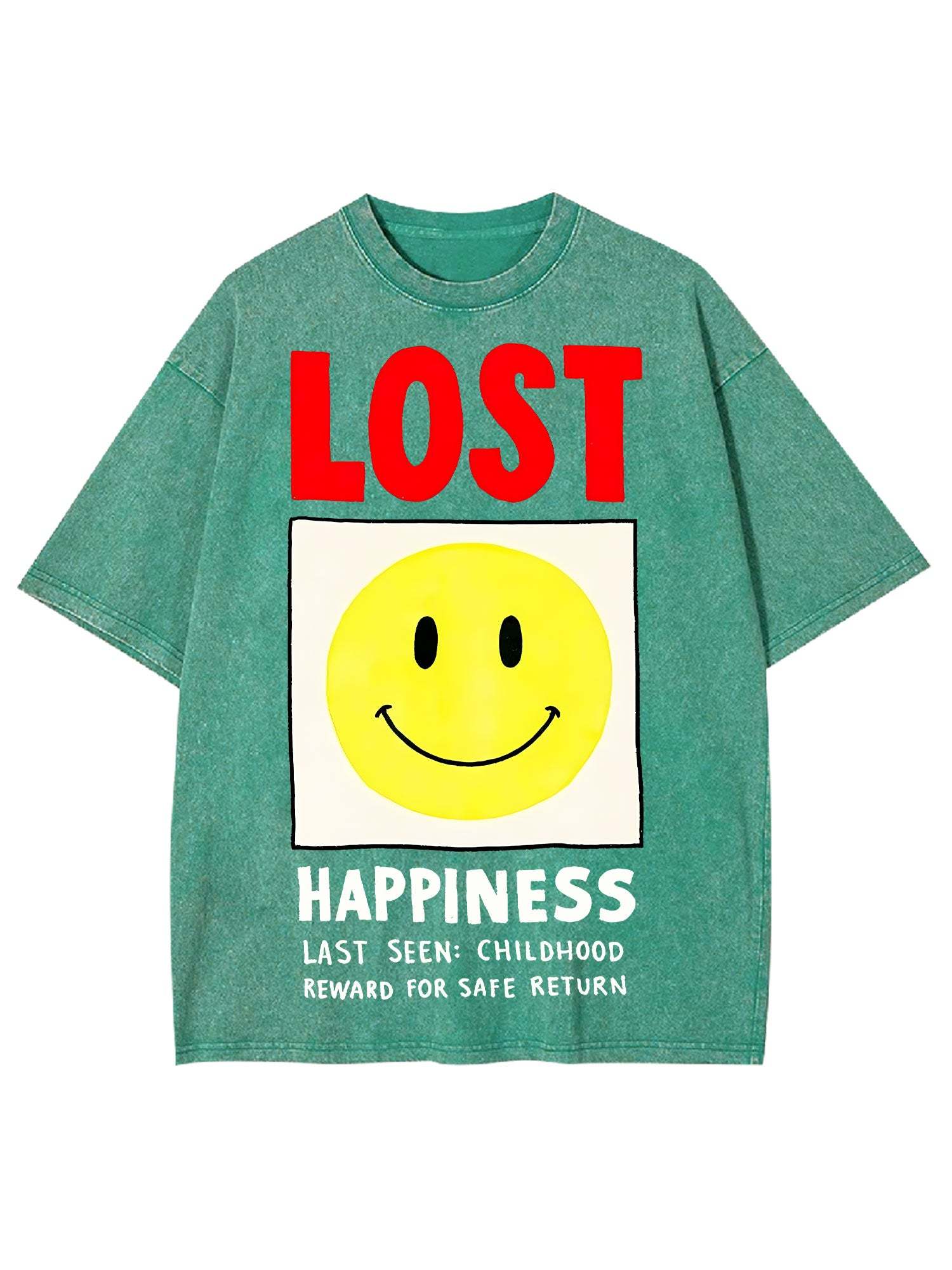 LOST HAPPINESS WASHED TSHIRT