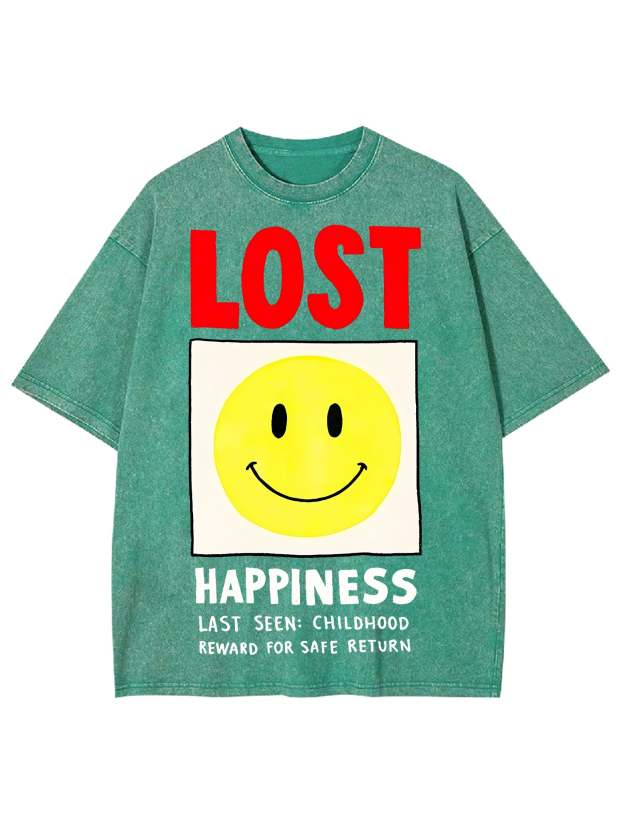 LOST HAPPINESS WASHED TSHIRT