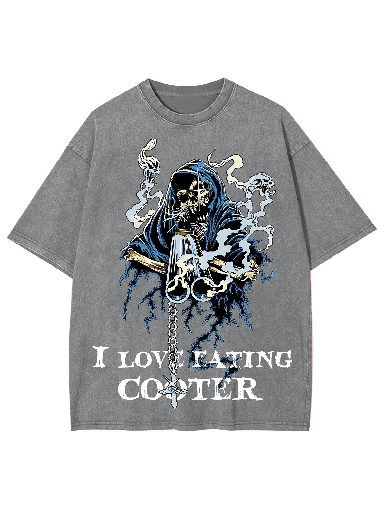 I Love Eating Cooted Washed Tshirt