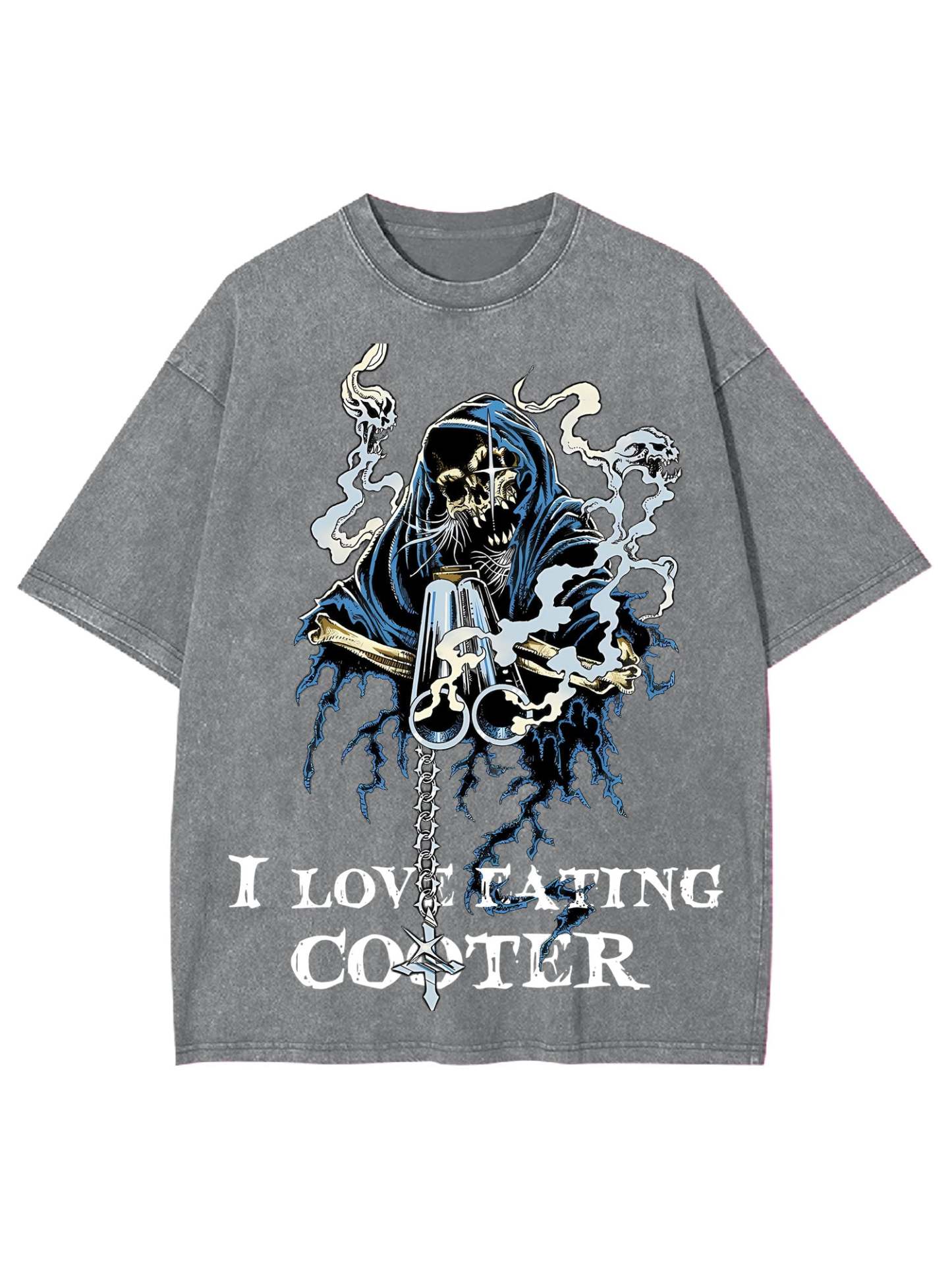 I Love Eating Cooted Washed Tshirt