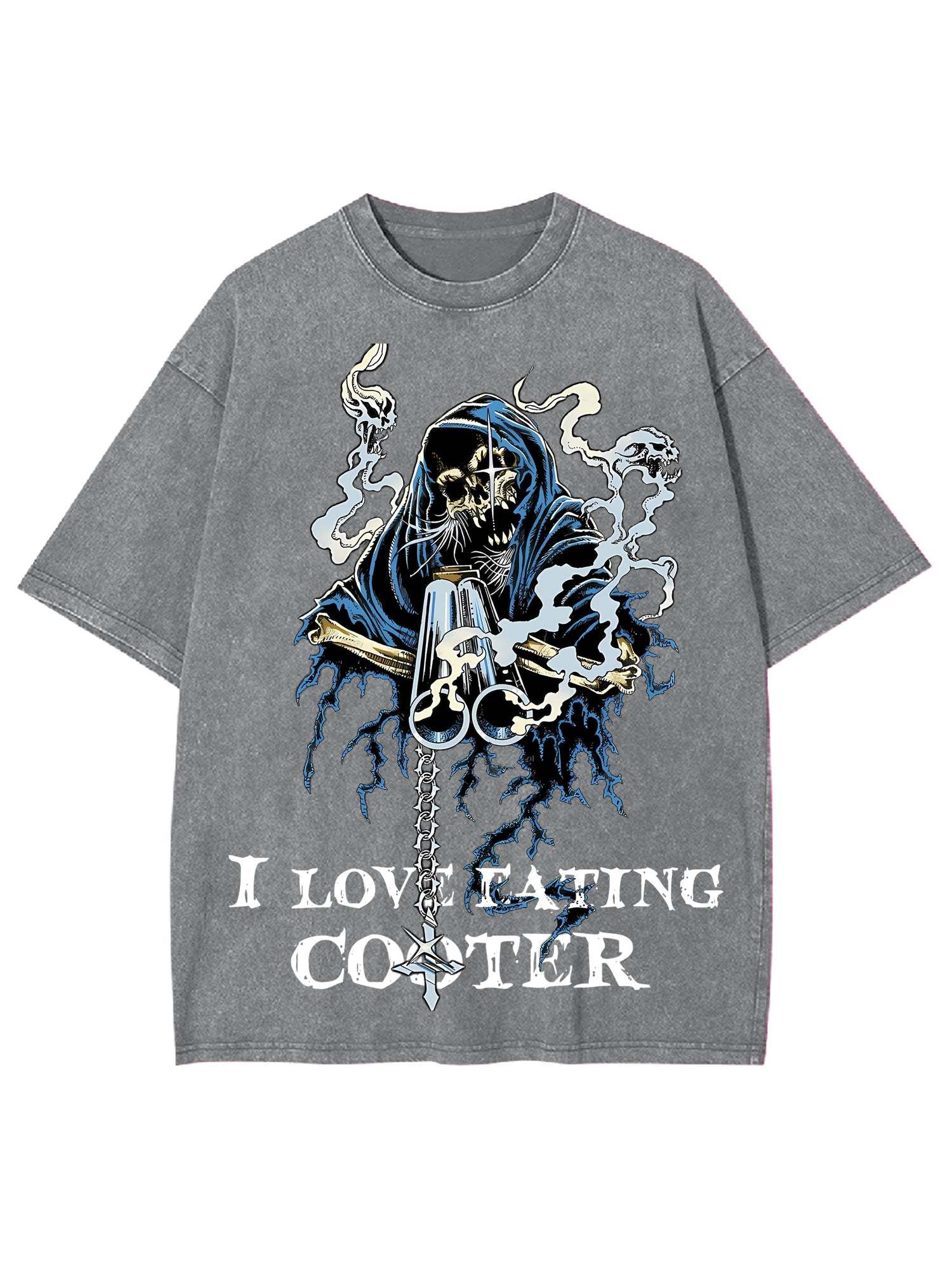 I Love Eating Cooted Washed Tshirt