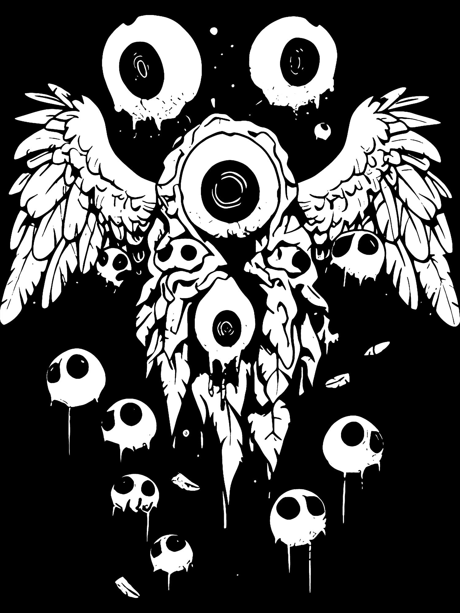 Weirdcore Eyeball Washed Tshirt
