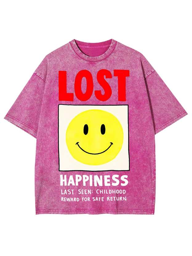 LOST HAPPINESS WASHED TSHIRT