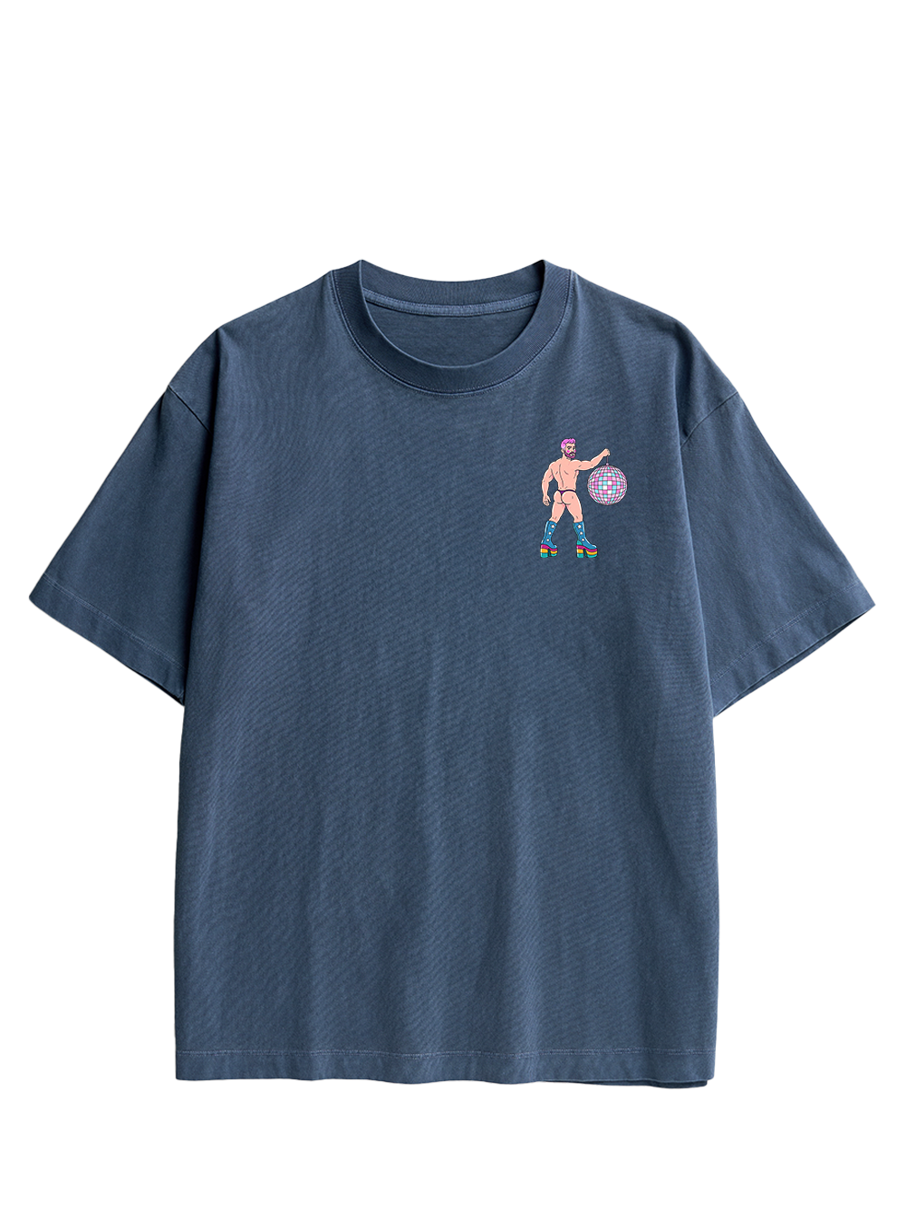DISCO DIVA DUDE AAA DOUBLE SIDED PRINT WASHED TSHIRT