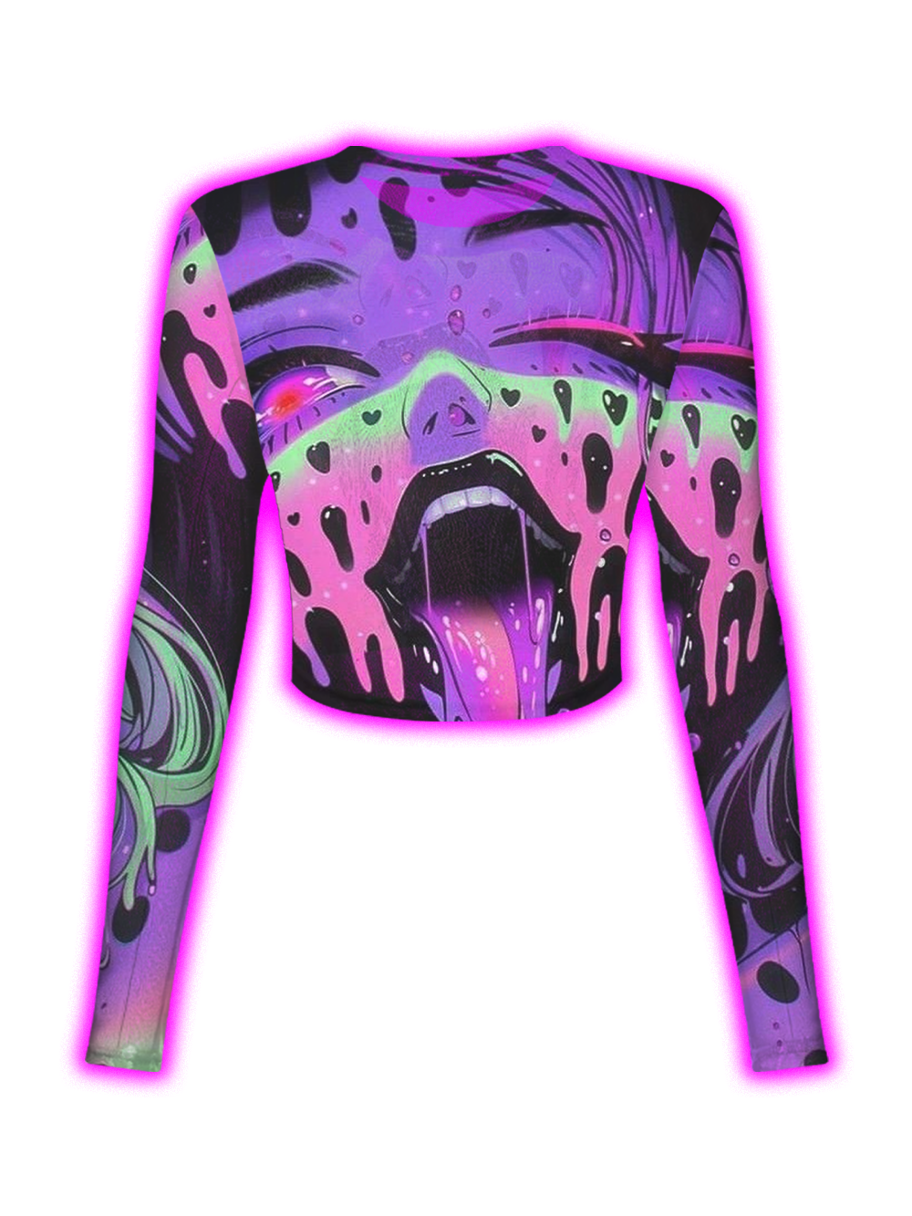 MIND MELT – TRIPPY NEON Mesh Top