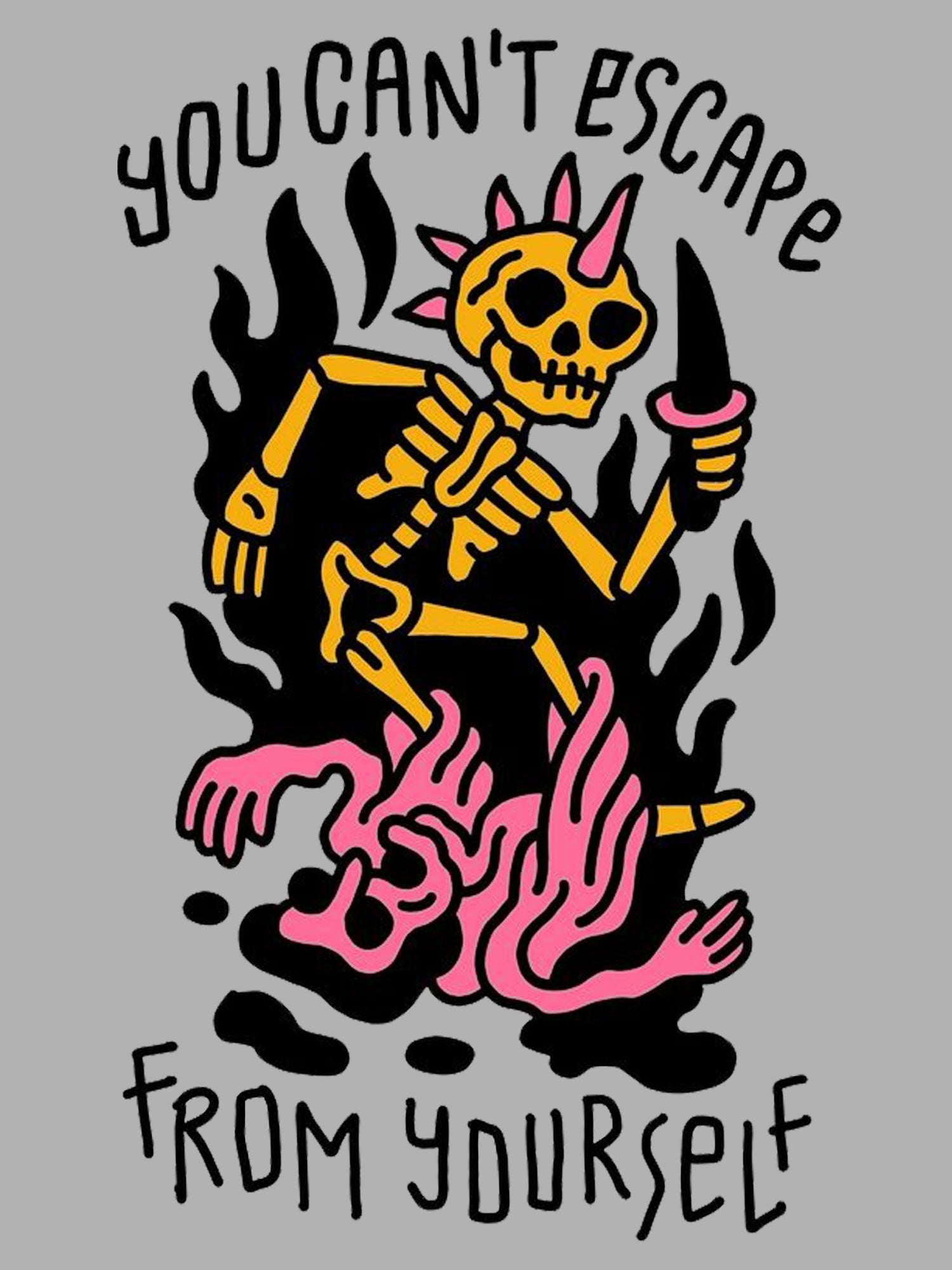 You Can't Escape From Yourself Washed Tshirt