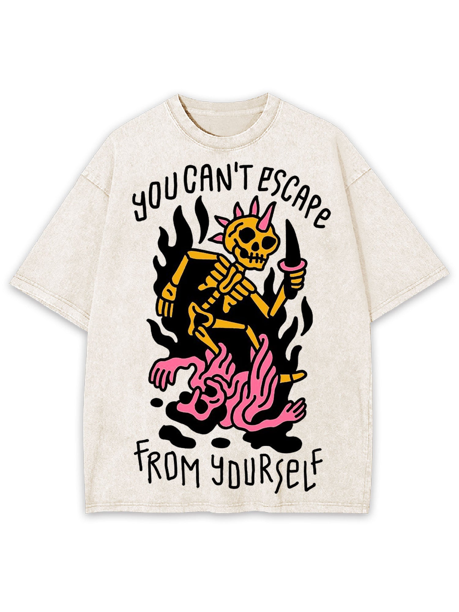 You Can't Escape From Yourself Washed Tshirt