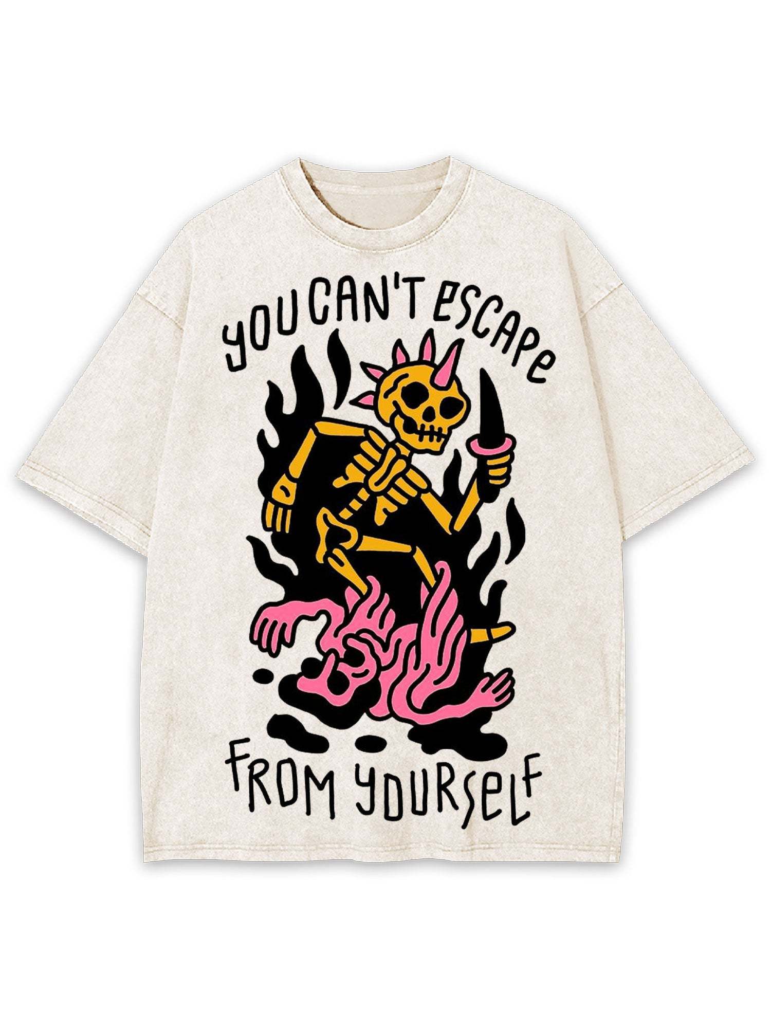 You Can't Escape From Yourself Washed Tshirt
