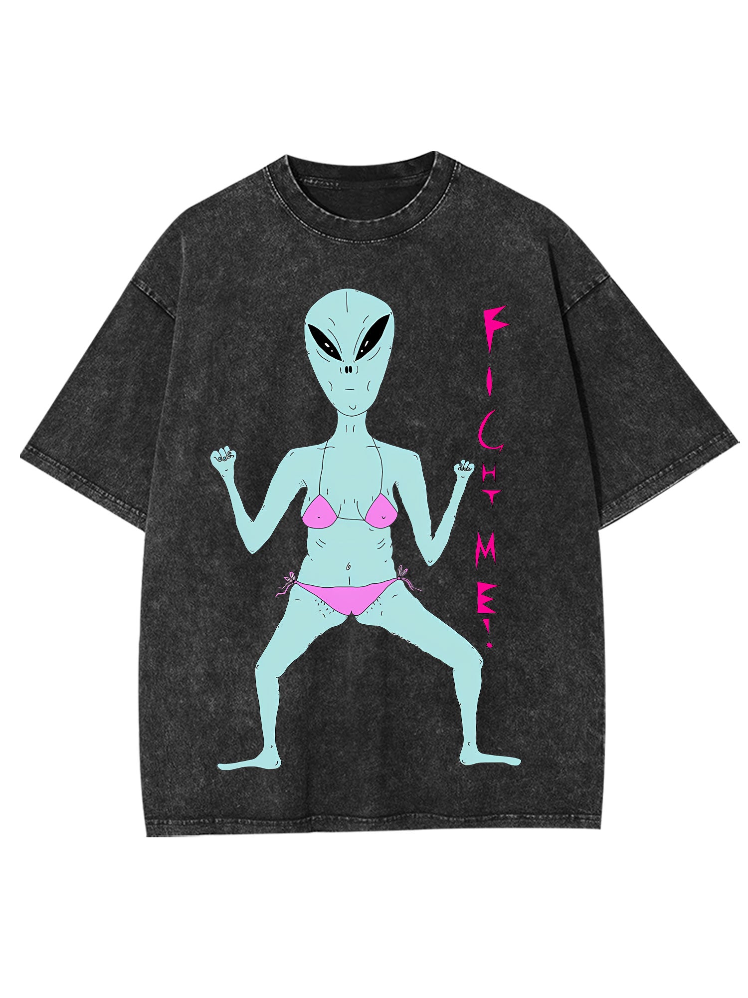 Fight Me Washed Tshirt