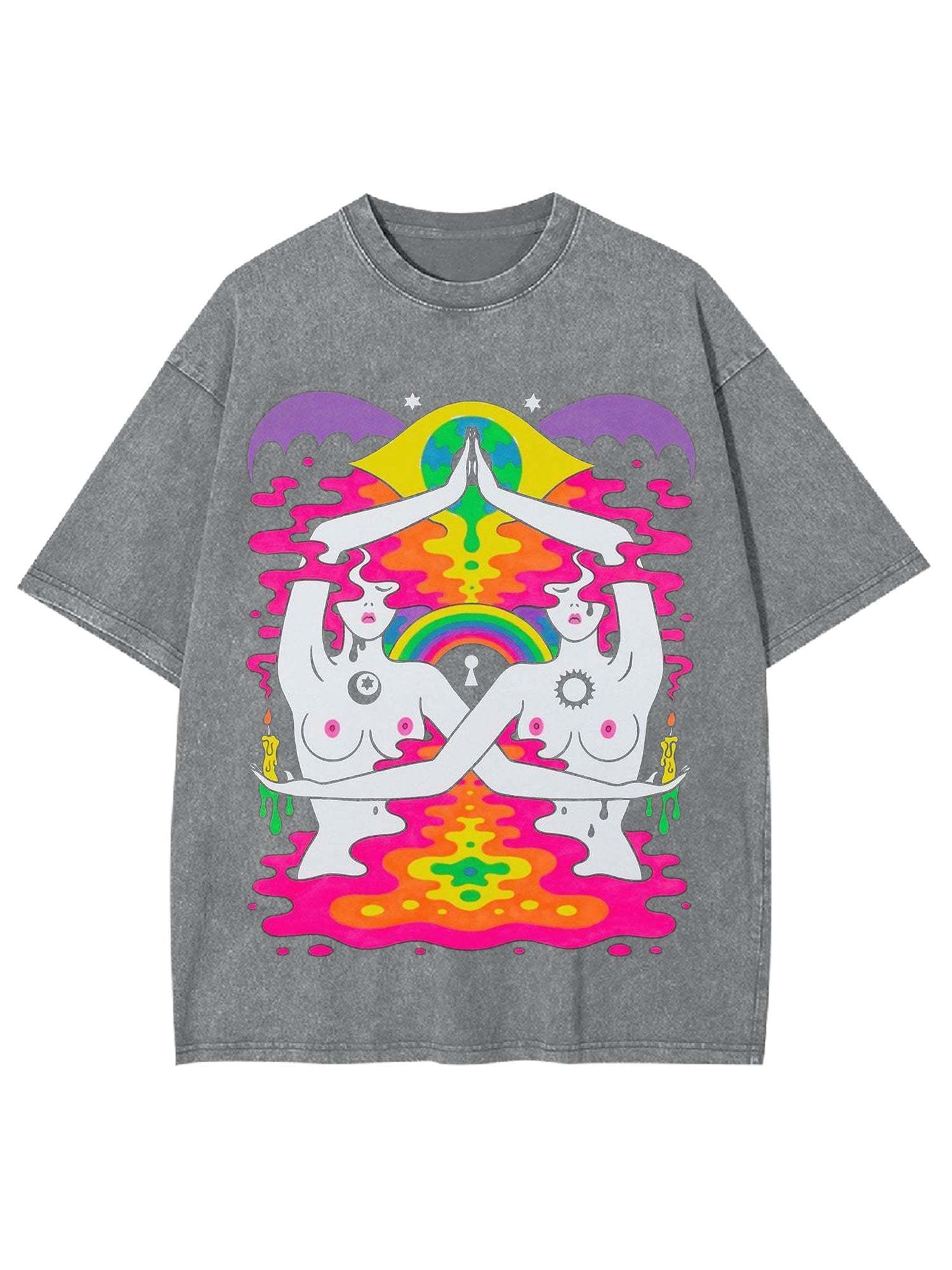 Sun And Moon Washed Tshirt