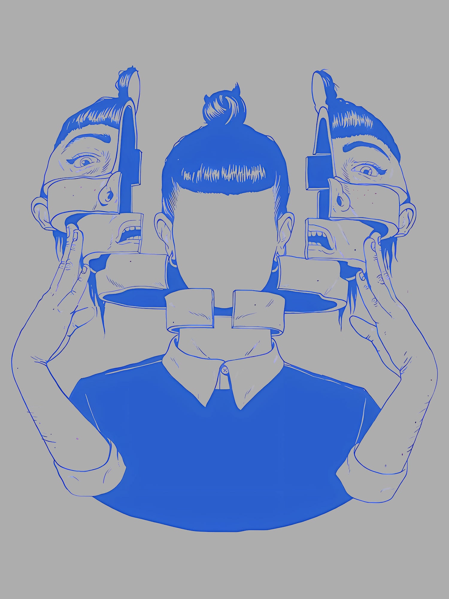 What Is Behind Your Mask Washed Tshirt