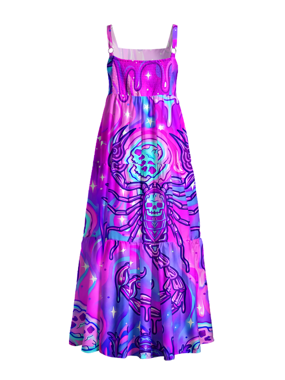 SPNAL VIEW WIDE STRAPS MAXI DRESS