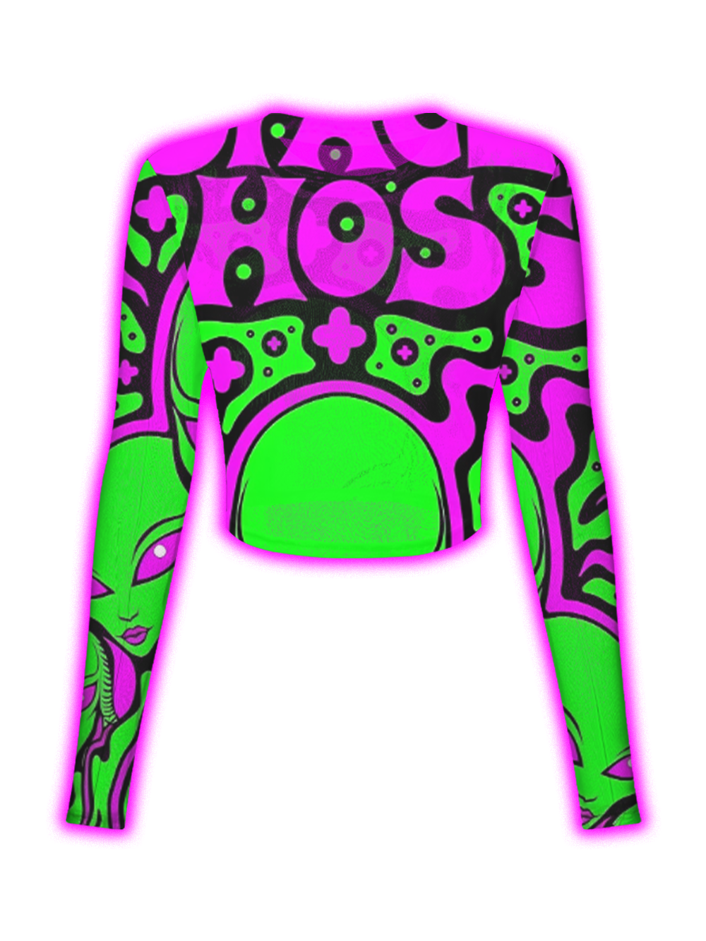 PSYCHEDELIC ALIEN BOSS MESH TOP