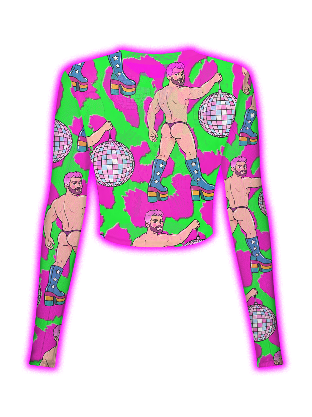 DISCO DIVA DUDE MESH TOP