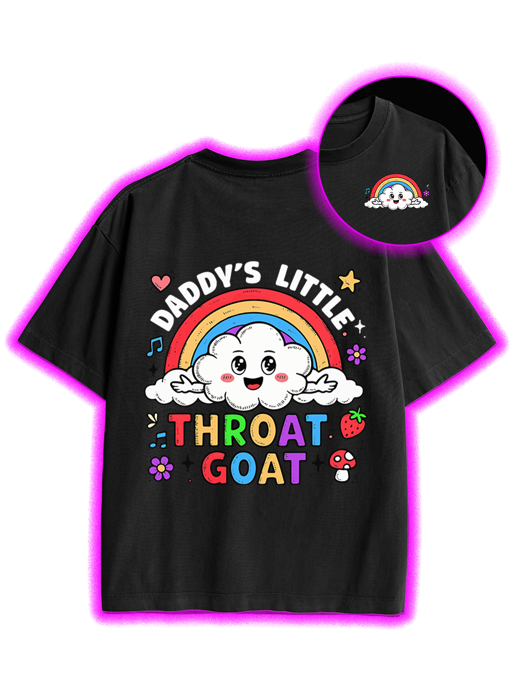 THROAT GOAT BACKPRINT TSHIRT