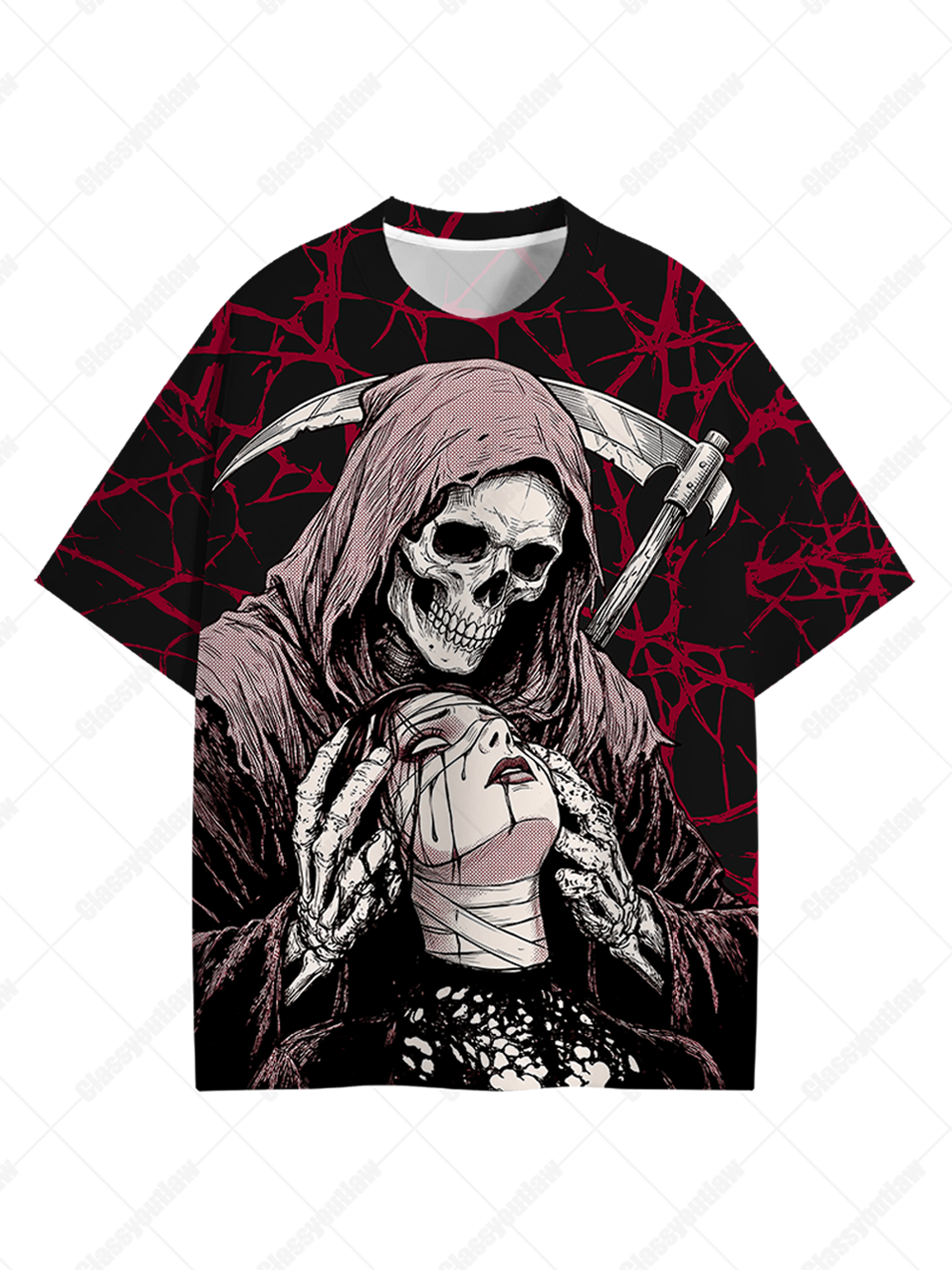 The Devil's Bandage Girl Graphic T-shirt-ClassyOutlaw Sale