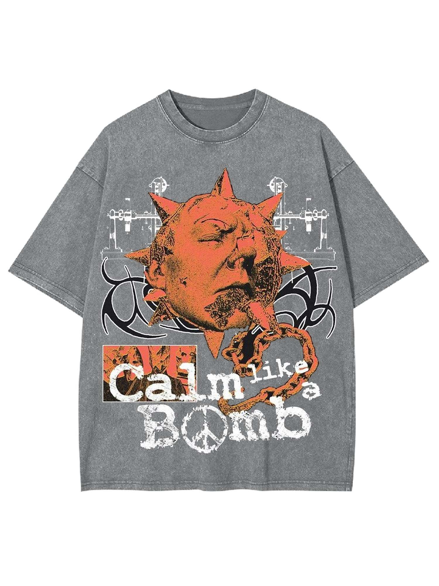 Calm Like A Bomb Washed Tshirt