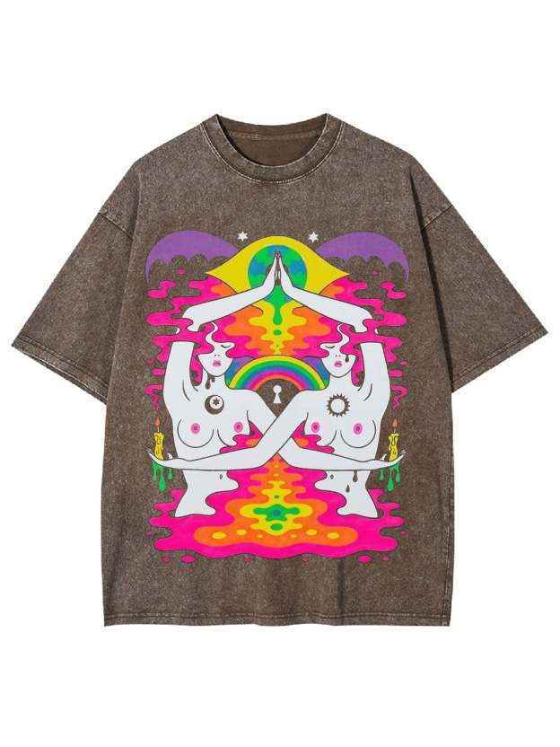 Sun And Moon Washed Tshirt