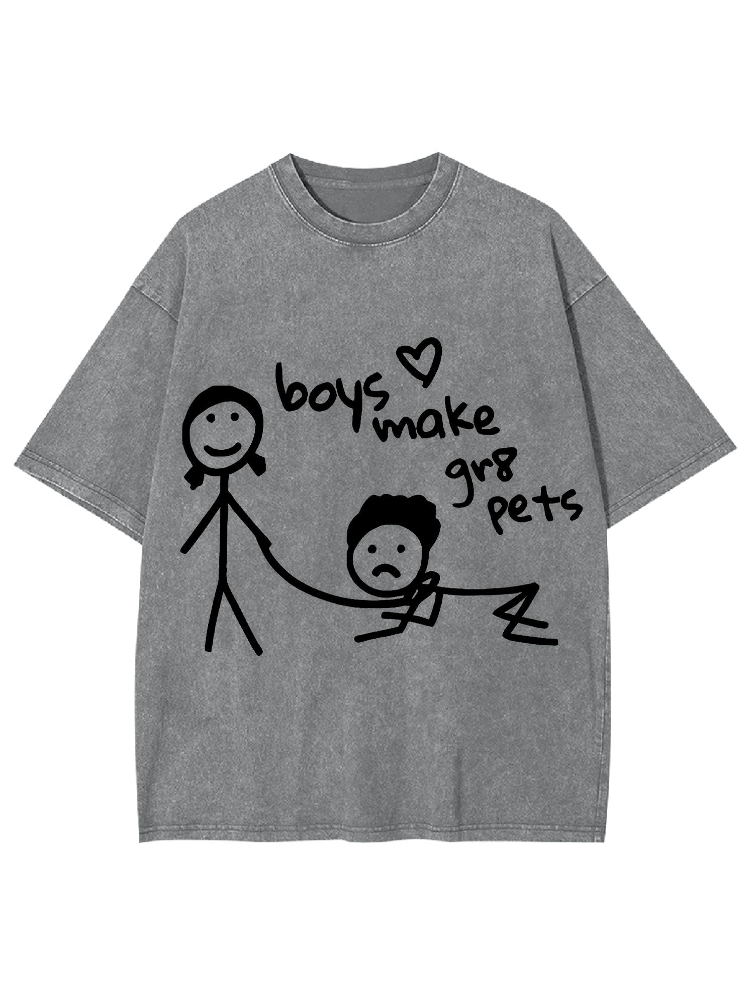 Boys Make Great Pets Washed Tshirt