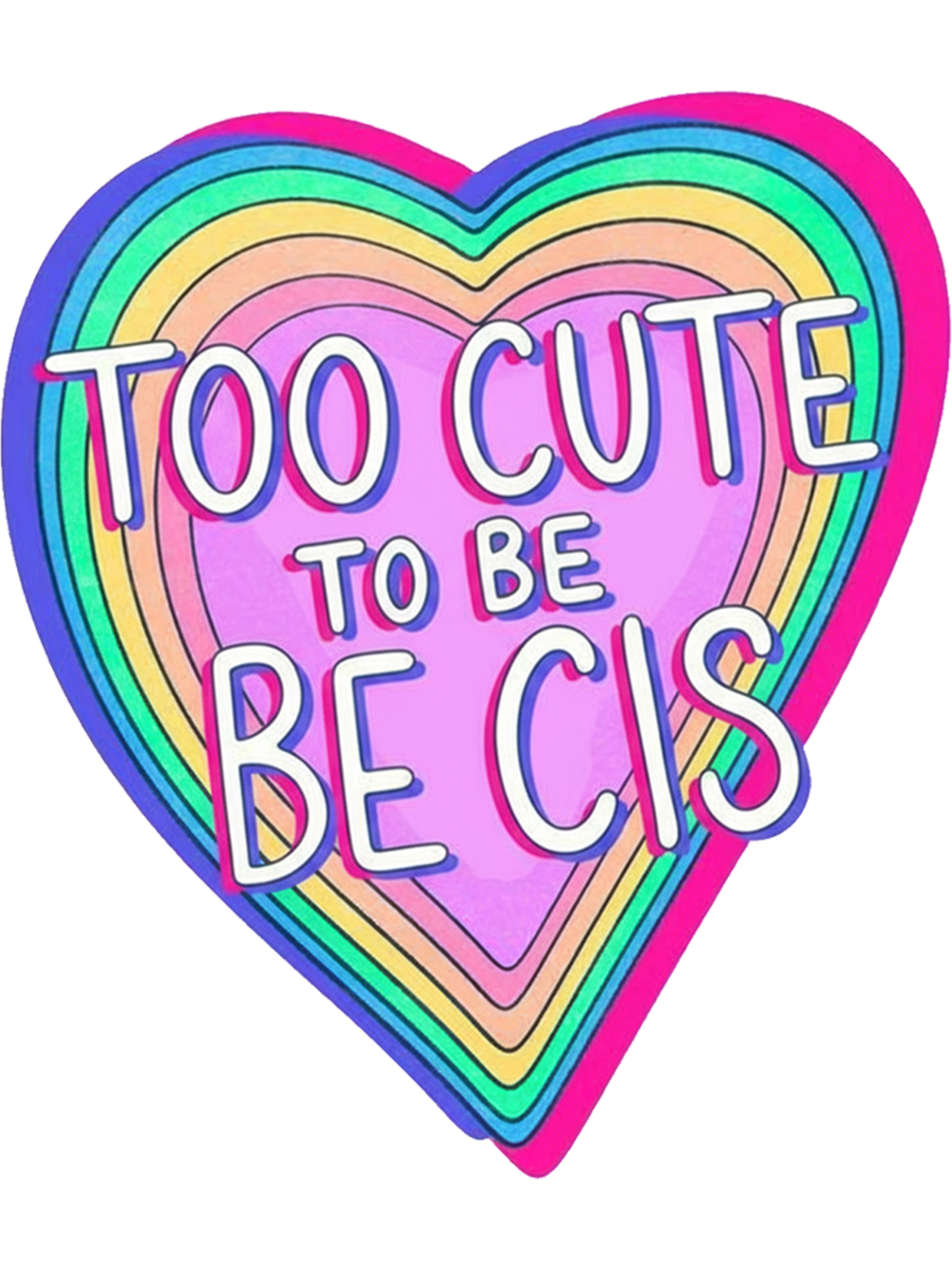 TOO CUTE To BE BE CIS Washed Tshirt