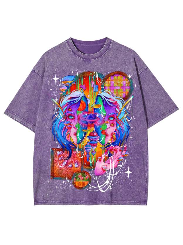 Spiritual Void World Washed Tshirt
