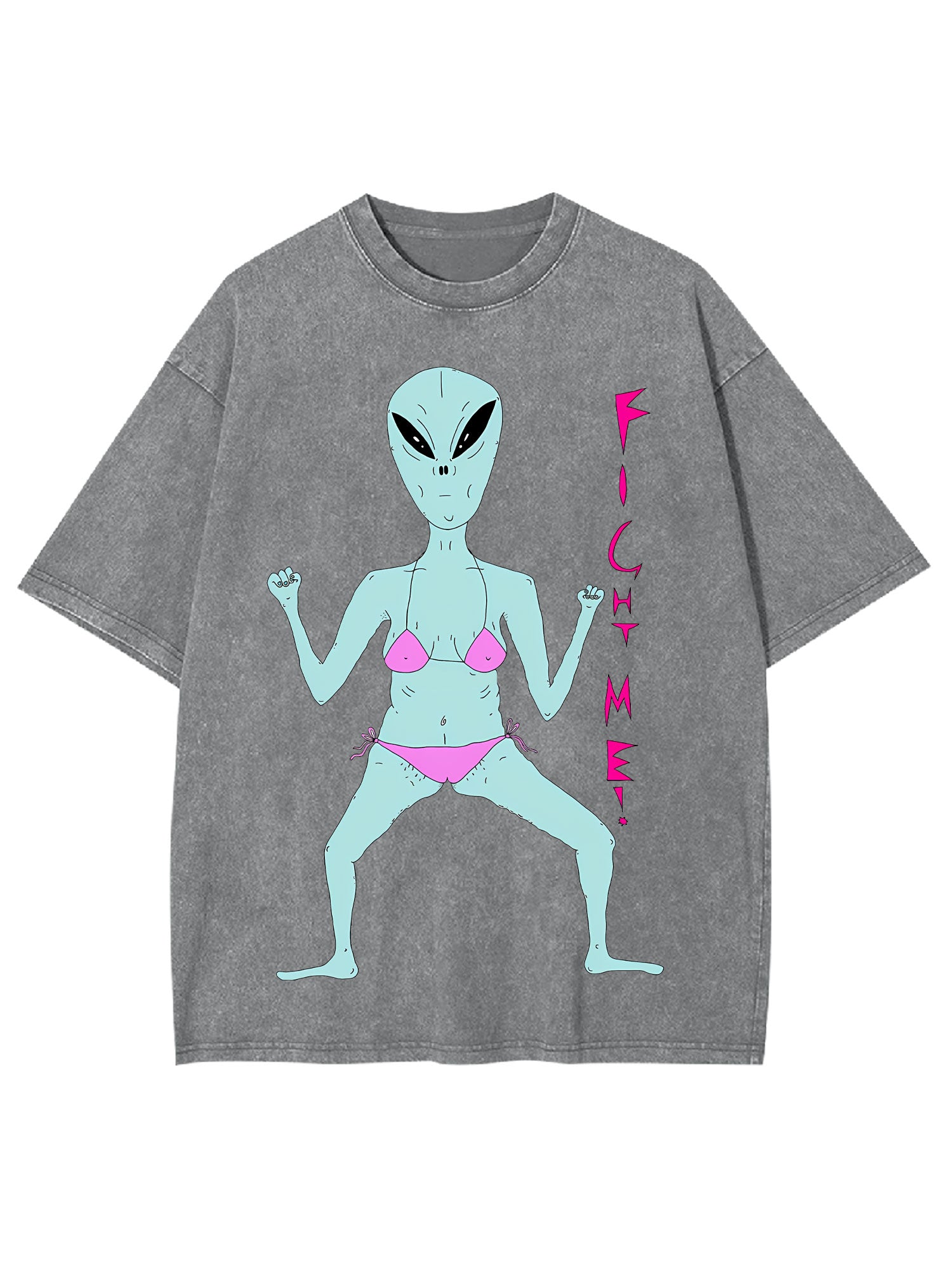 Fight Me Washed Tshirt