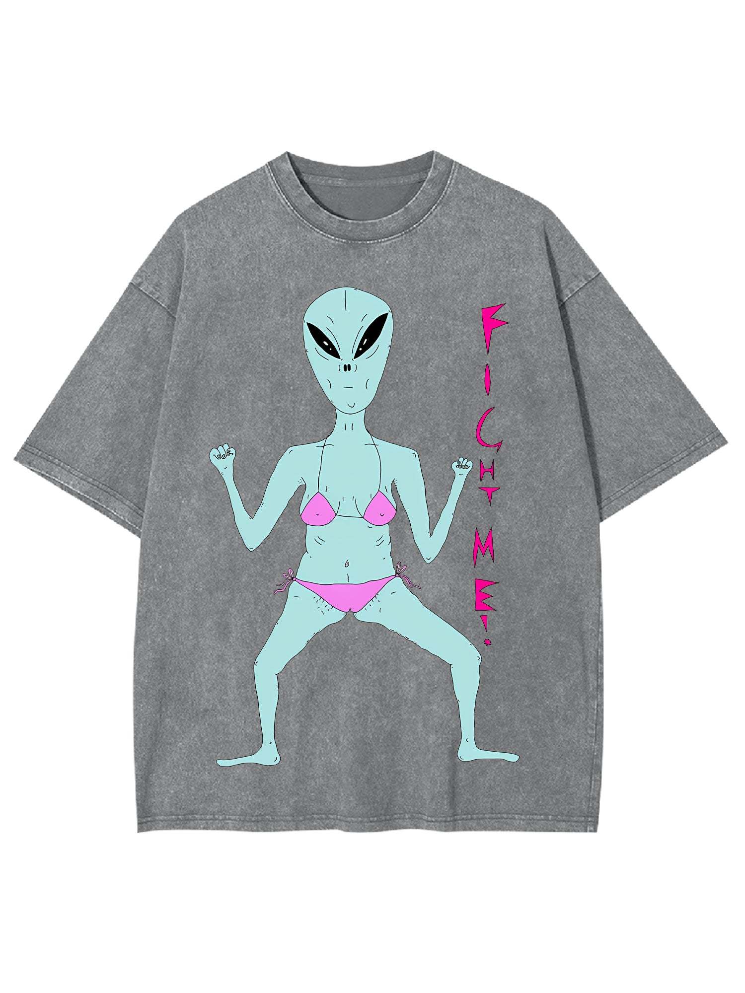 Fight Me Washed Tshirt