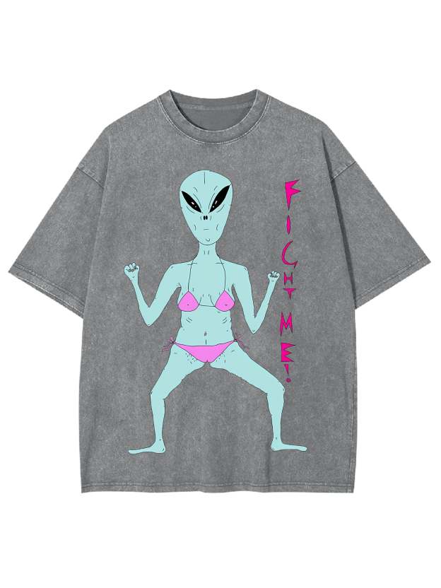 Fight Me Washed Tshirt