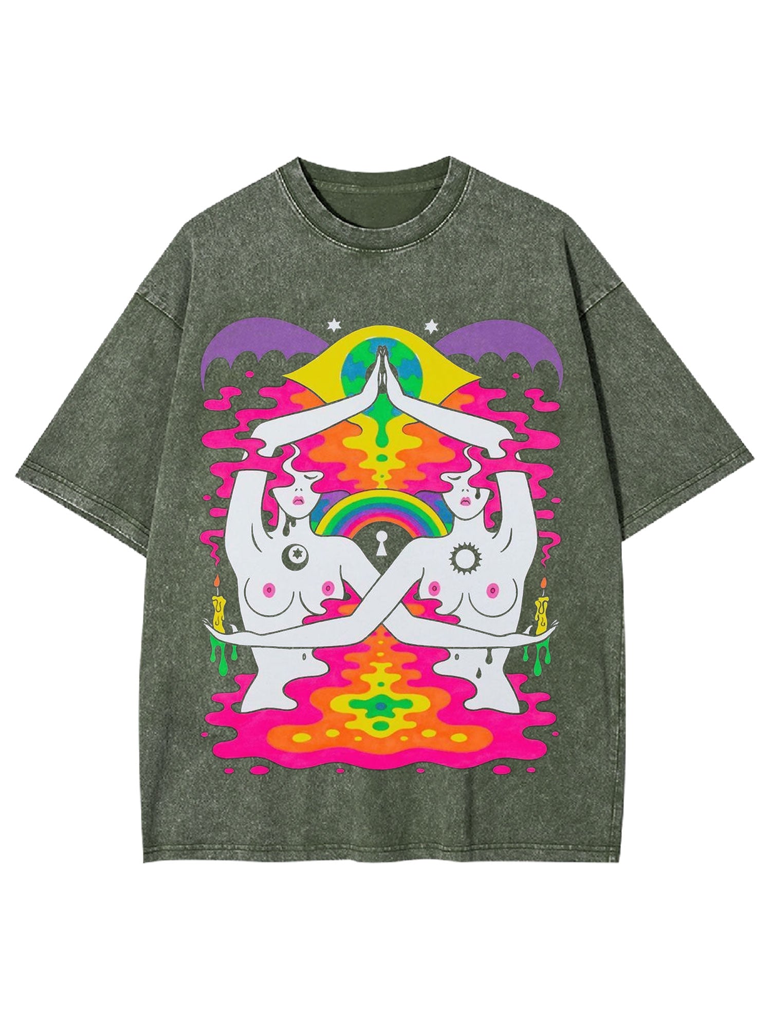Sun And Moon Washed Tshirt