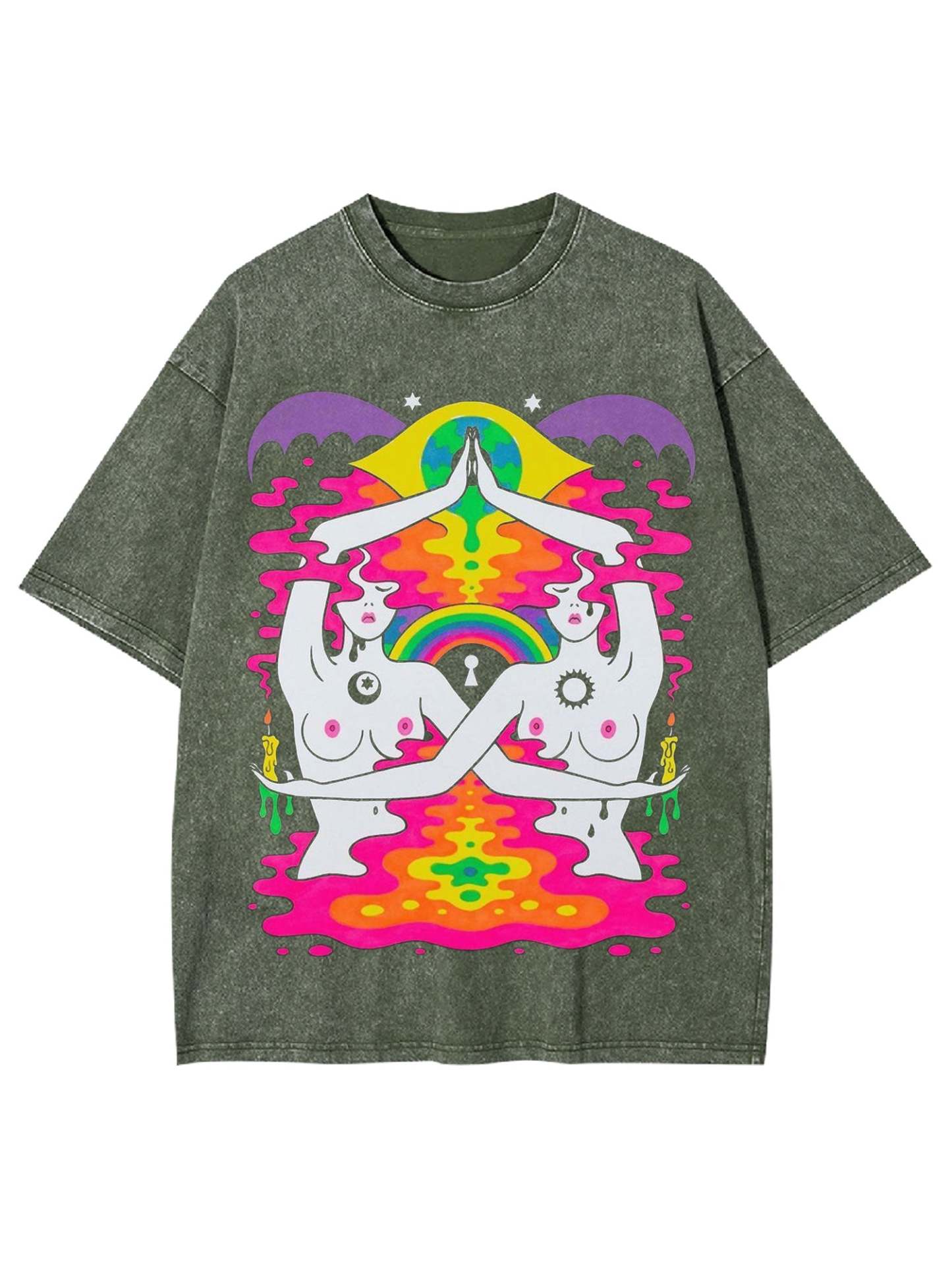 Sun And Moon Washed Tshirt