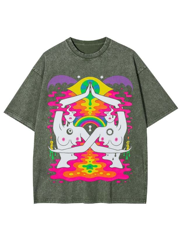 Sun And Moon Washed Tshirt