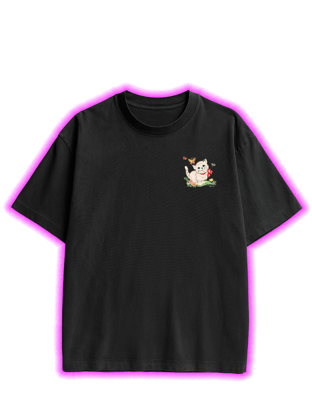 Cute Crisis Double Sided Print Washed TShirt