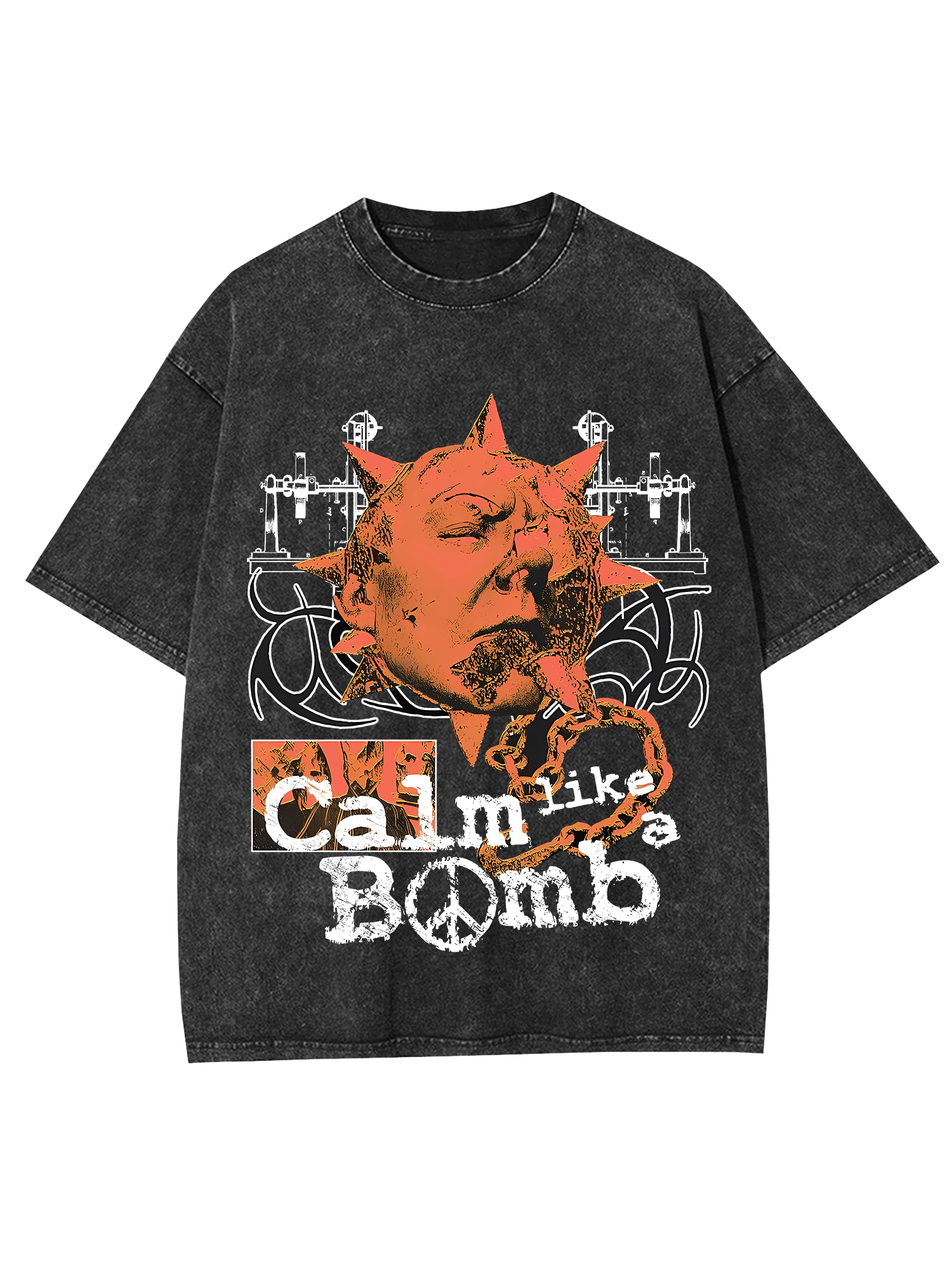 Calm Like A Bomb Washed Tshirt