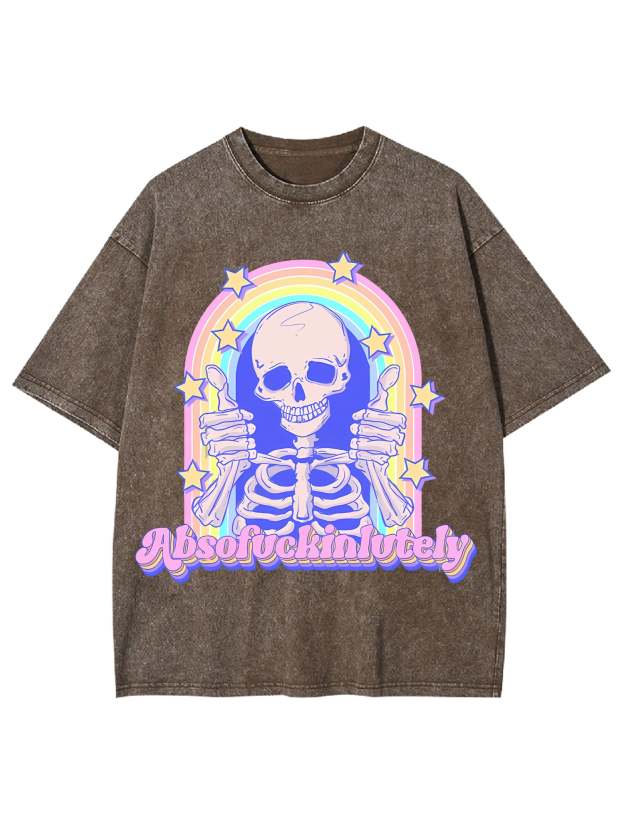 ABSOFUCKINLUTELY WASHED TSHIRT