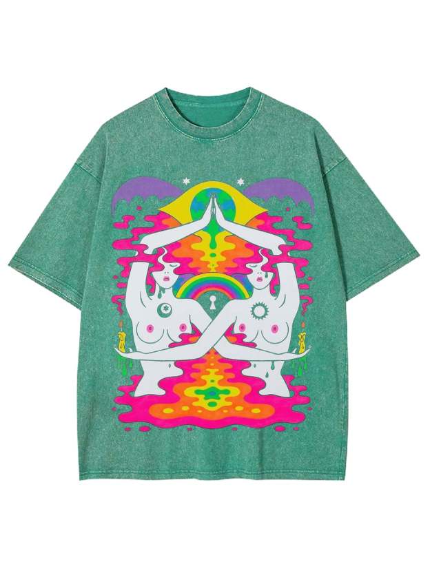 Sun And Moon Washed Tshirt