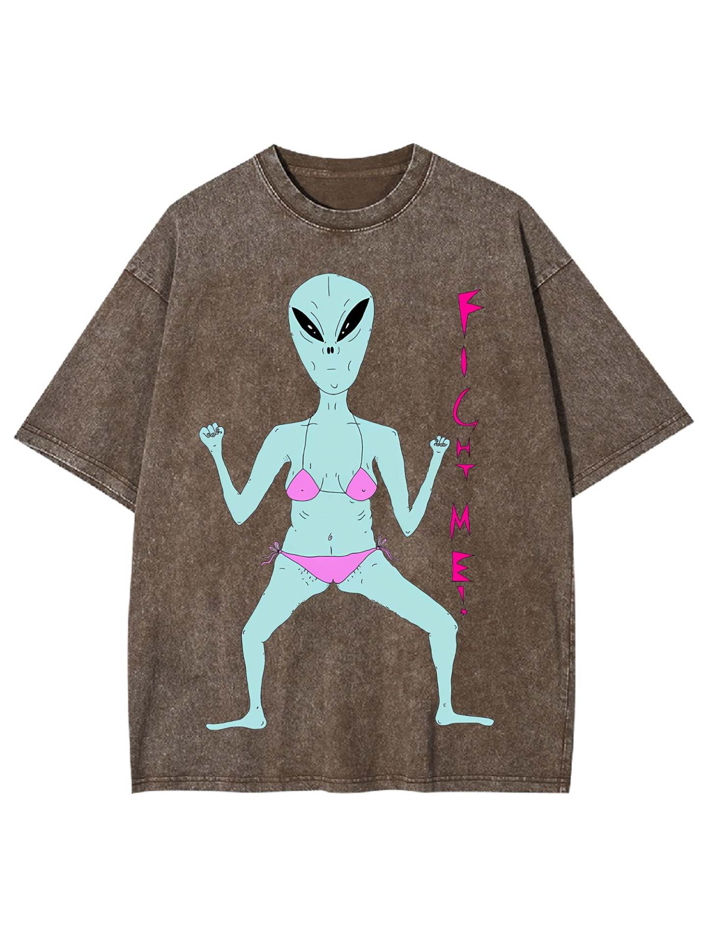 Fight Me Washed Tshirt