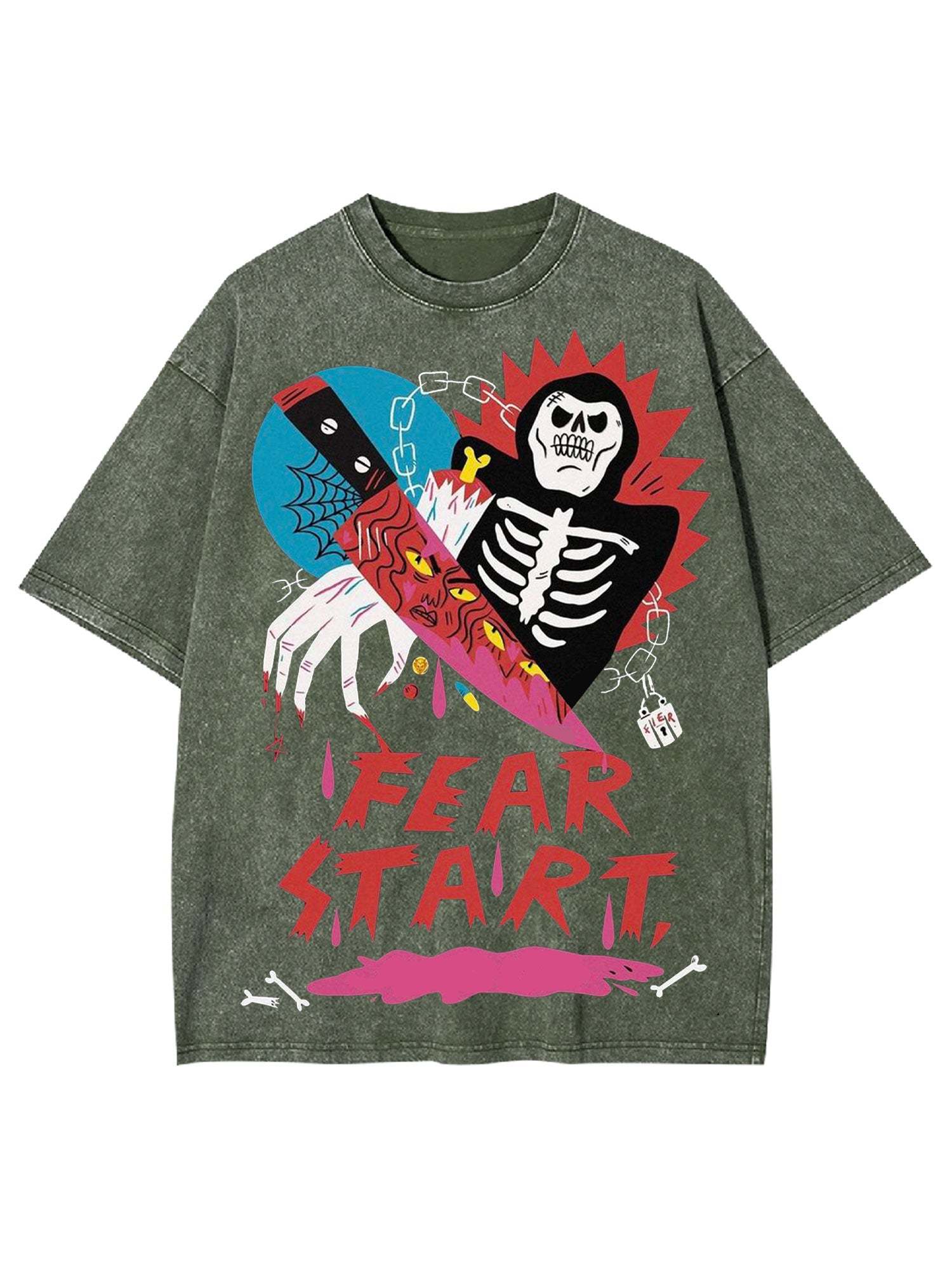 Fear Start Washed Tshirt