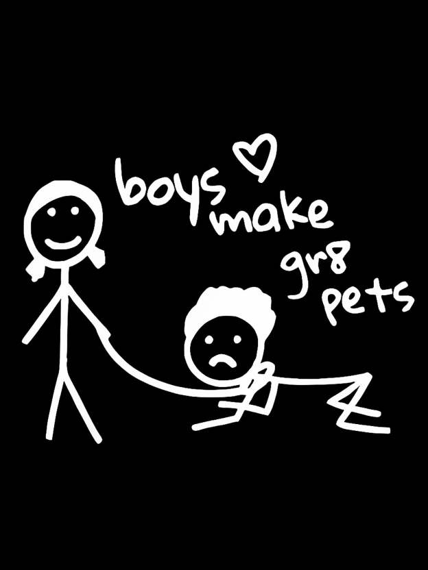 Boys Make Great Pets Washed Tshirt