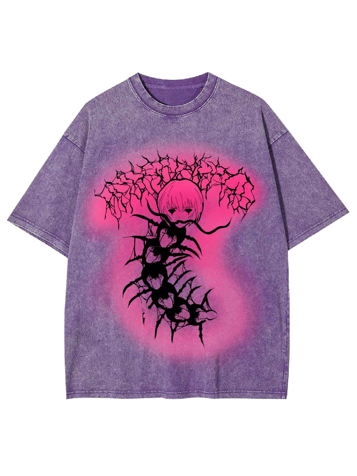 The Chimera Of Faces Washed Tshirt-ClassyOutlaw Sale